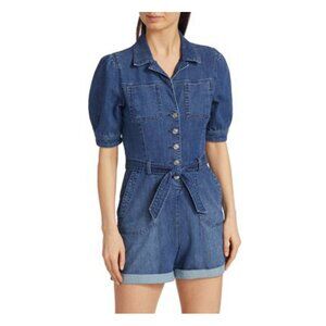 NWT PAIGE Women's Mayslie Romper, Starlight, Blue, 10